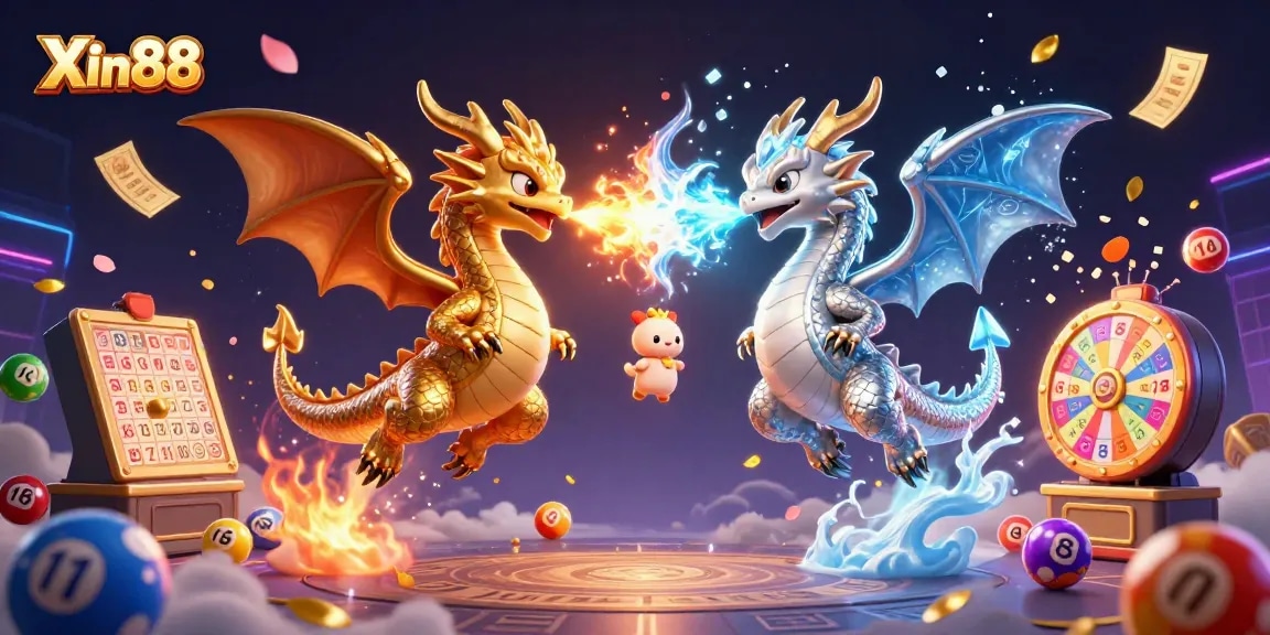 Experience thrilling gameplay with Xin88 as dragons unleash unique powers amid vibrant lottery elements.