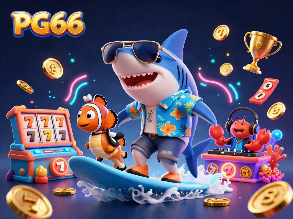 Surf the wave of gold coins at PG66 with exciting slot games and a vibrant underwater party scene.