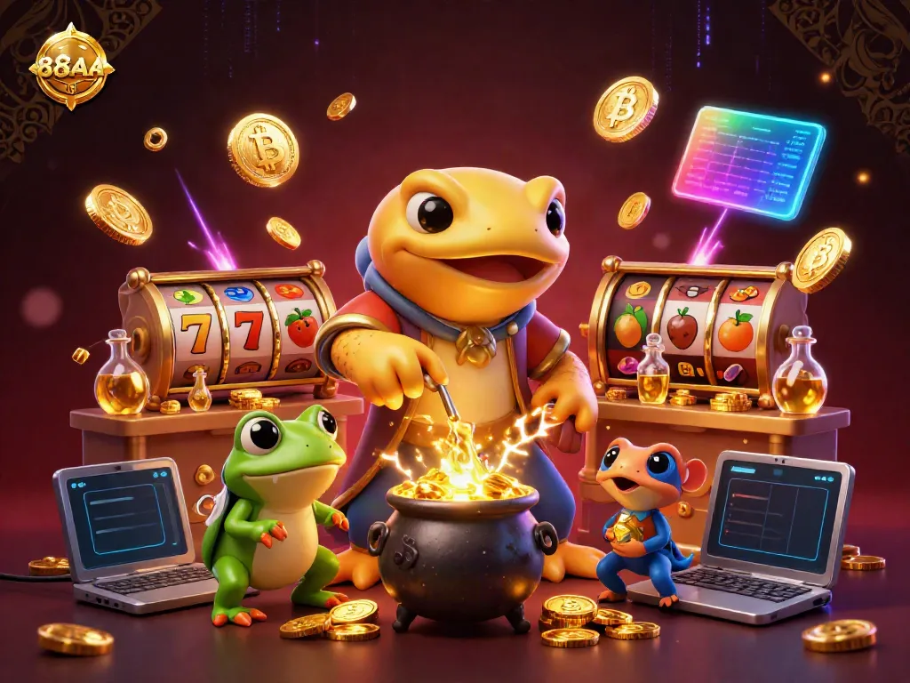 Experience the thrill of 88AA with vibrant slot elements and magical characters in 3D action.