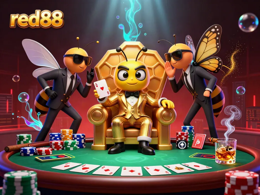Experience thrilling casino action at red88 with vibrant game elements in a dynamic 3D scene.