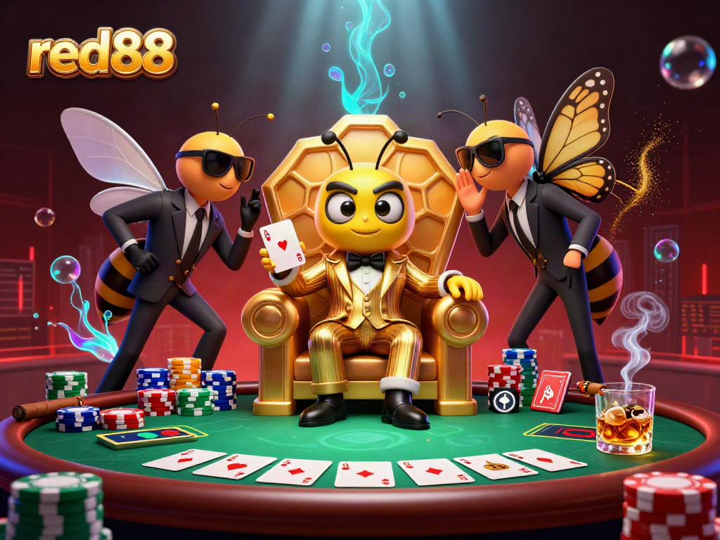Experience thrilling casino action at red88 with vibrant game elements in a dynamic 3D scene.