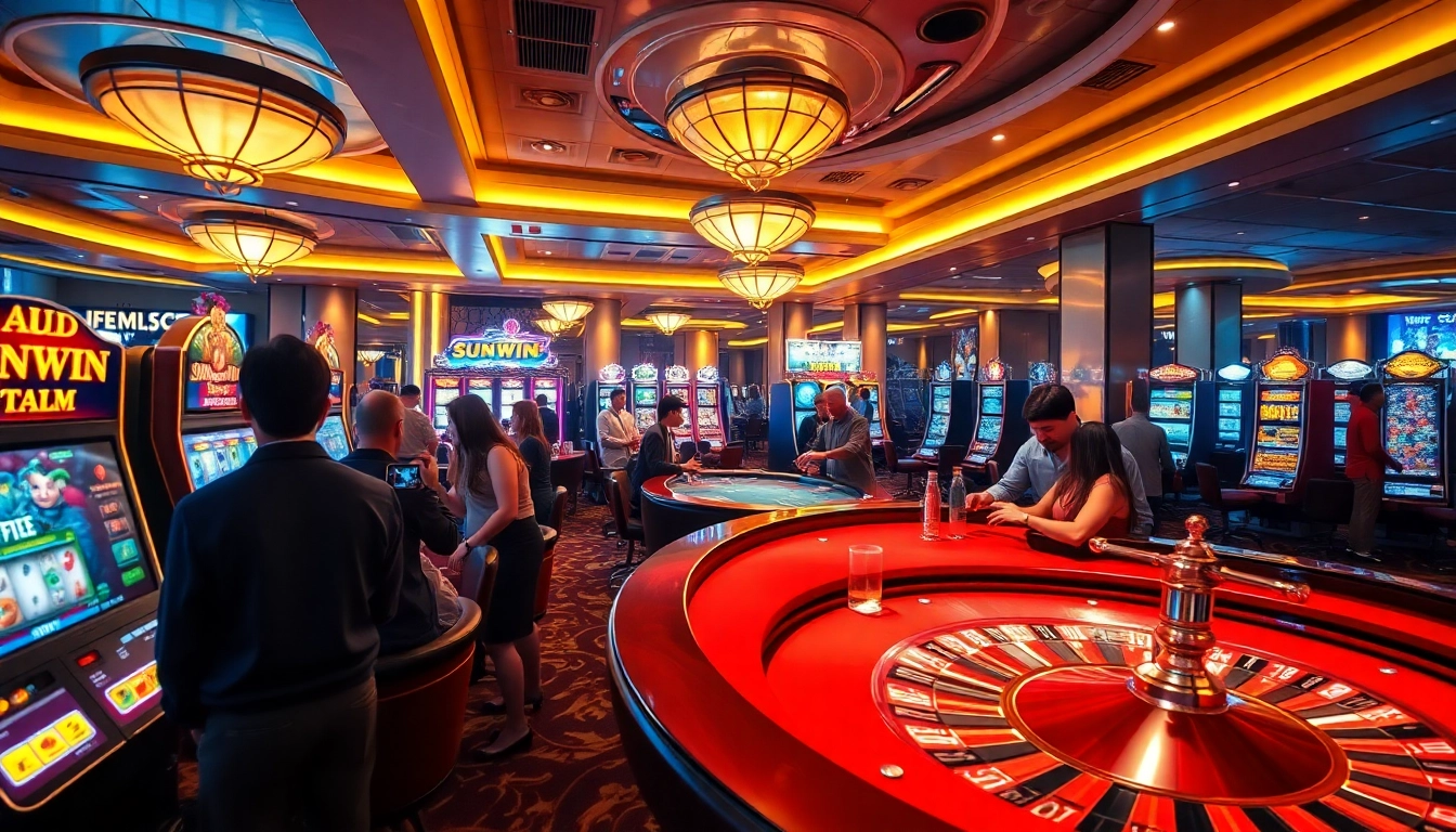 Experience thrilling gambling at sunwin with vibrant casino games and elegant atmosphere.