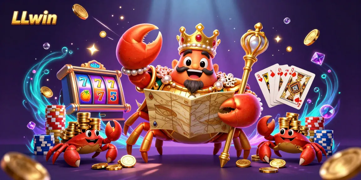 Engage in high-stakes fun with LLwin's vibrant gaming world filled with golden treasures and slot excitement.
