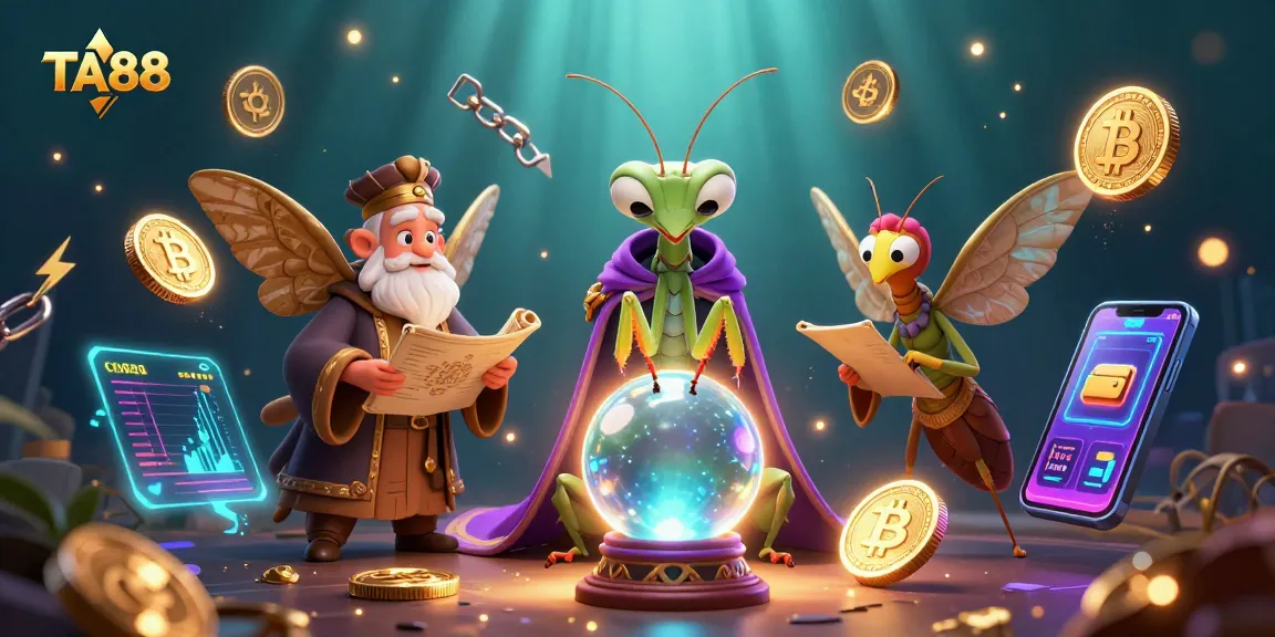Engage with TA88's exciting crypto gaming scene featuring fortune tellers and mystical elements.
