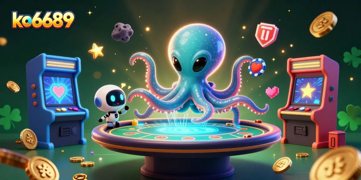 Join the thrilling games at ko6689 and experience energetic poker excitement orbiting vibrant casino elements.