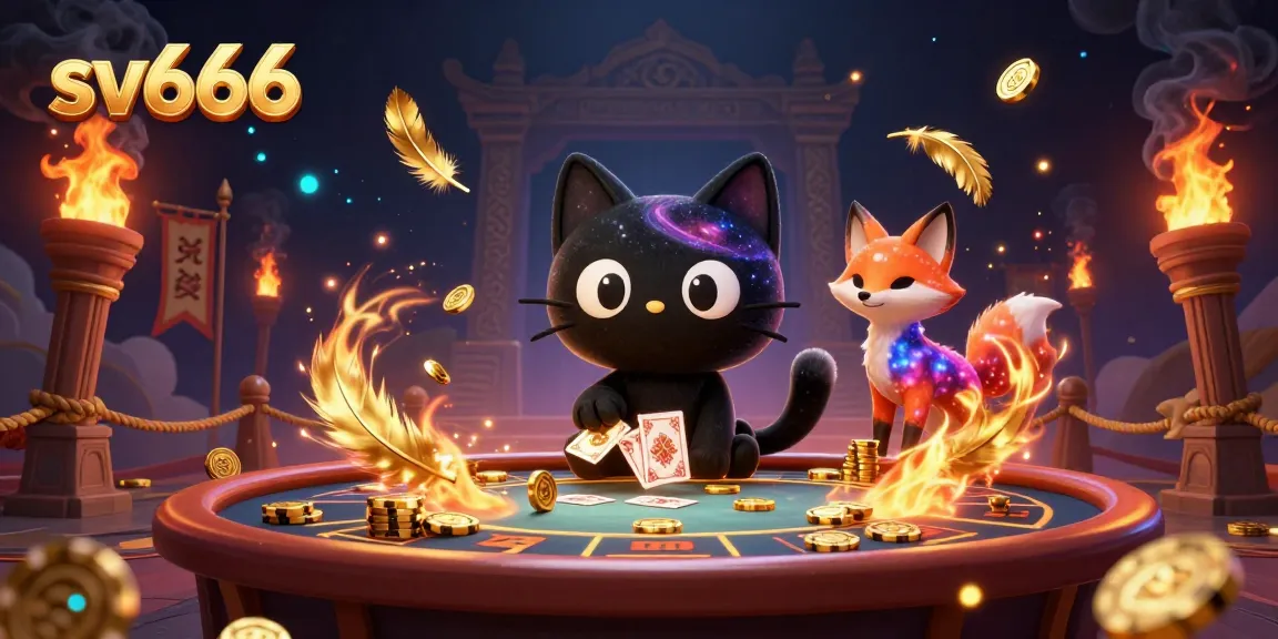 Experience thrilling gameplay at sv666 online casino, featuring cosmic characters and vibrant casino action.