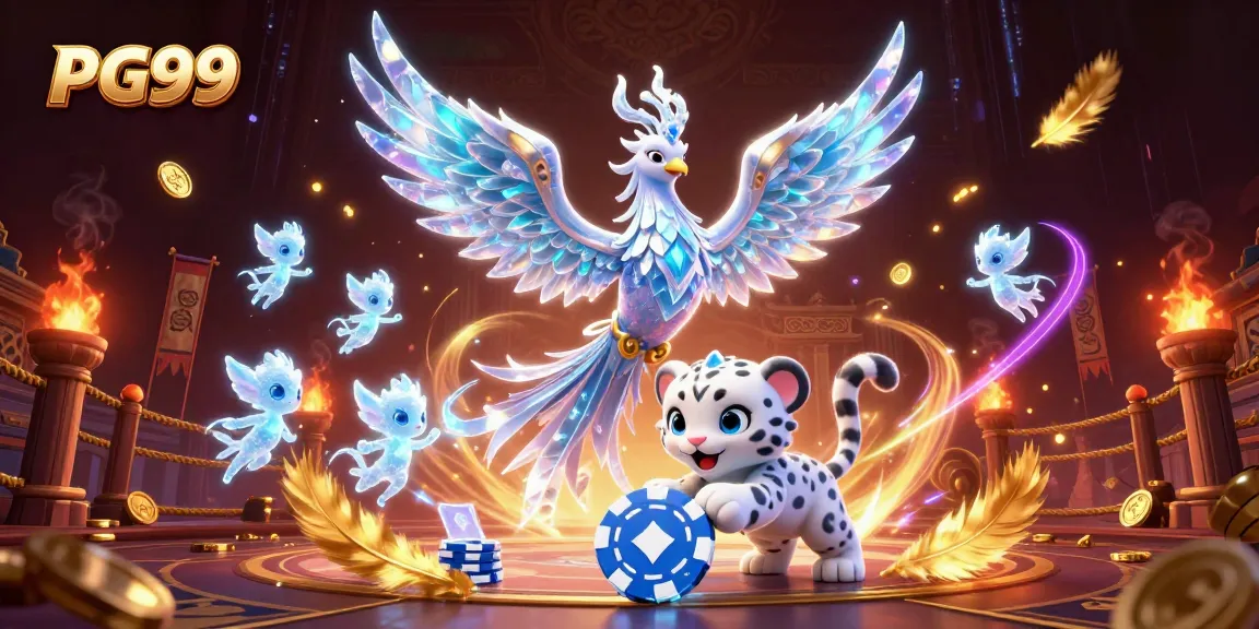 Engage with PG99 by discovering vibrant ice creatures amidst a dynamic casino setting.