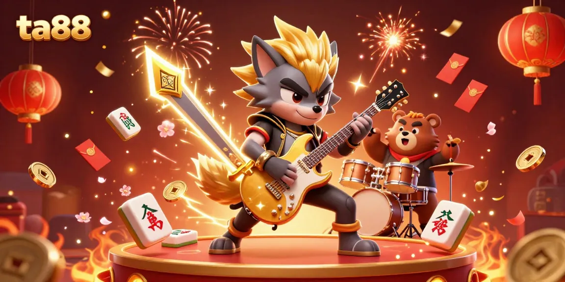Experience the thrill of ta88 with a rock star wolf performing on an electrifying casino stage.