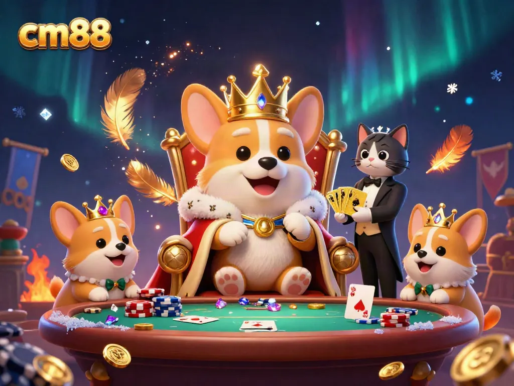 Experience the excitement of cm88's casino world with engaging characters and vibrant game elements.