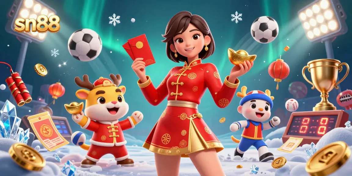 Experience captivating gaming action at sn88, featuring vibrant characters and dynamic sports elements.