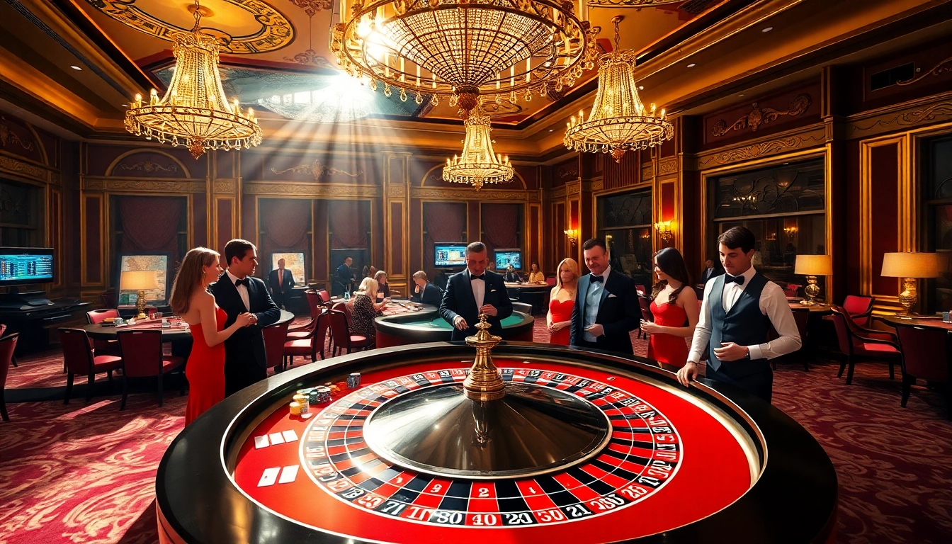 Profitez de l'excitation d'un casino en ligne argent réel à travers une table de roulette animée.