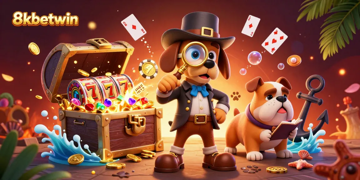Engage with the thrilling world of 8kbetwin as a detective uncovers clues in an exciting poker adventure.