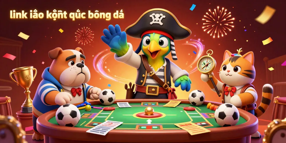 Engage with thrilling sports betting action on link vào kết quả bóng đá featuring vibrant characters, sports balls, and colorful betting slips.