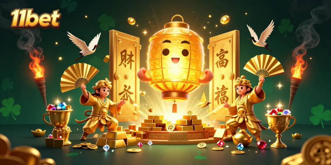 Engage with 11bet's vibrant casino experience through this stunning 3D art illustration.