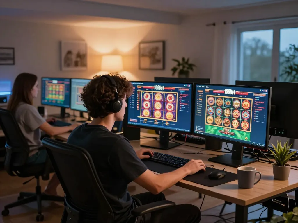 Jogabilidade envolvente online na 166bet com gráficos vibrantes e um aconchegante setup de jogos em casa.