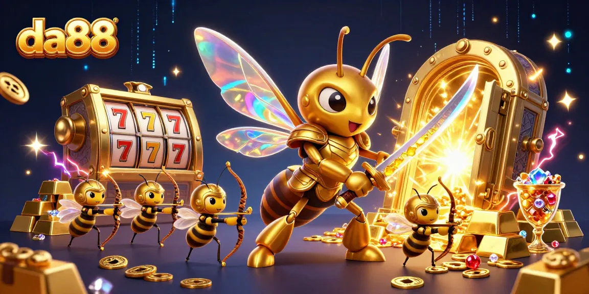 Engage with da88 and experience 3D golden hornets battling in a vibrant casino universe.