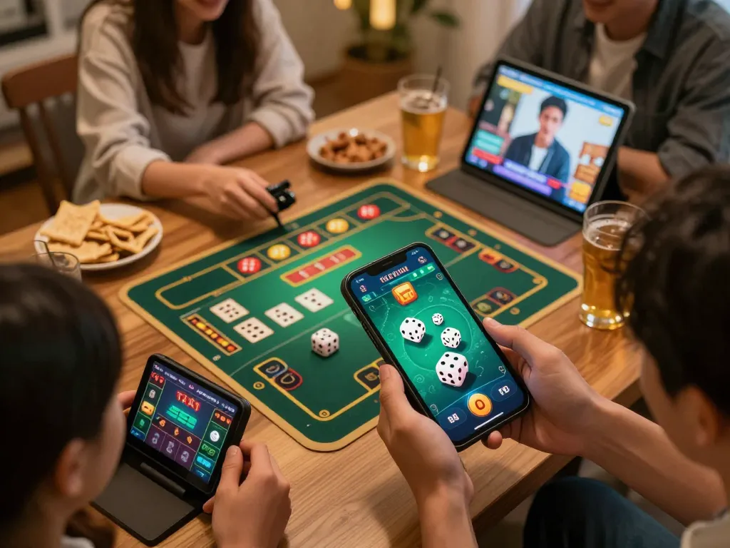 The user plays game tài xỉu online on a smartphone, showcasing an engaging gaming session.