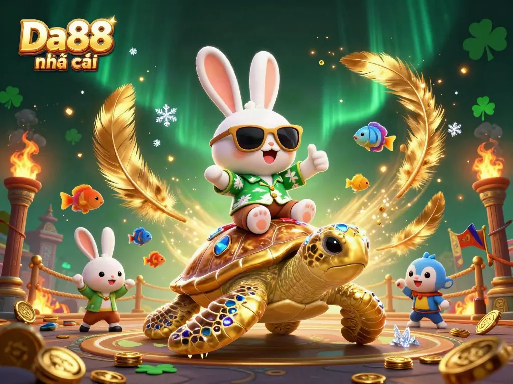 Engage with Da88 nhà cái by exploring colorful 3D illustrations of vibrant casino activities and gaming excitement.