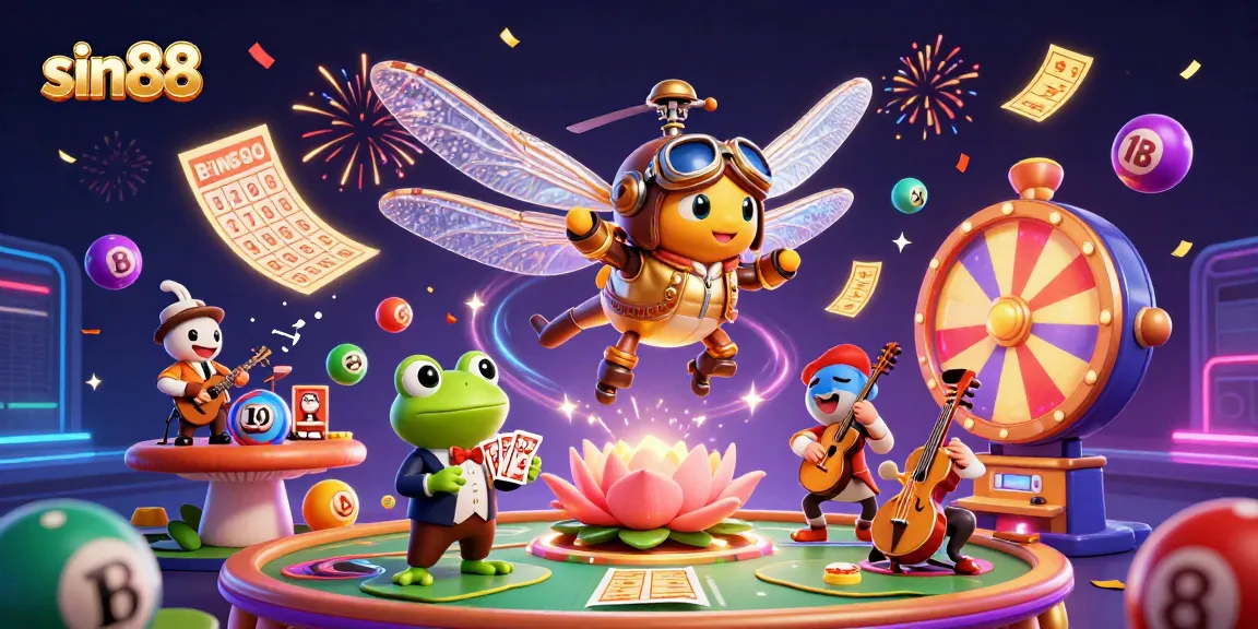 Experience exciting gameplay in sin88 with vibrant lottery elements and dynamic casino atmosphere.