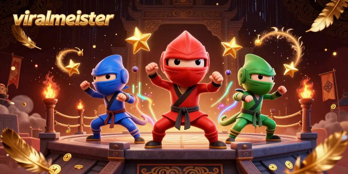 Engage in thrilling bets with viralmeister, showcasing ninja chameleons and vibrant casino elements.