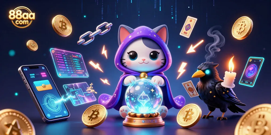 Experience thrills and wins with 88aa com as the mystic cat and raven guide your gaming journey.