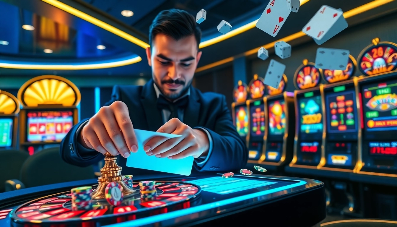 X333 platform showcasing betting slip placement with poker chips and spinning roulette wheel in vibrant casino setting
