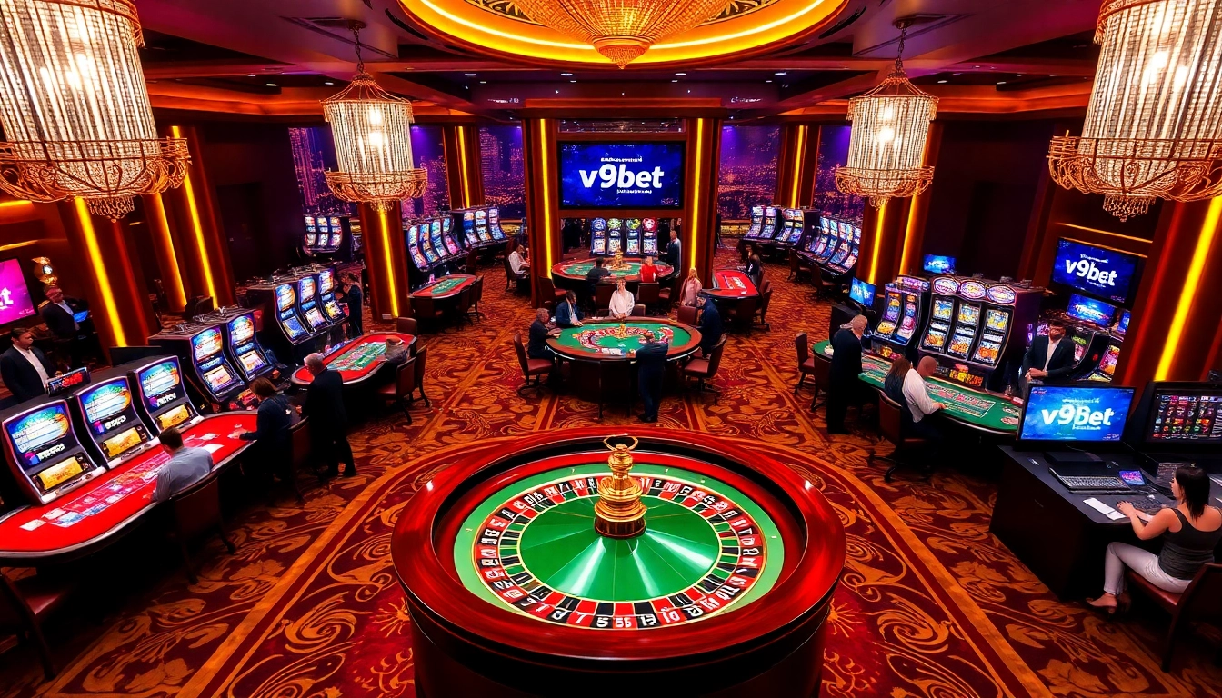 Experience the thrill of v9bet đang nhập with vibrant casino gaming scenes.