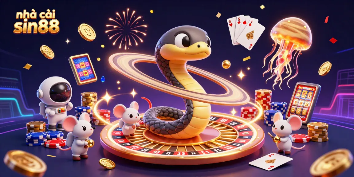 Bet on casa sin88 with dynamic cosmic gaming elements and vibrant casino atmosphere.