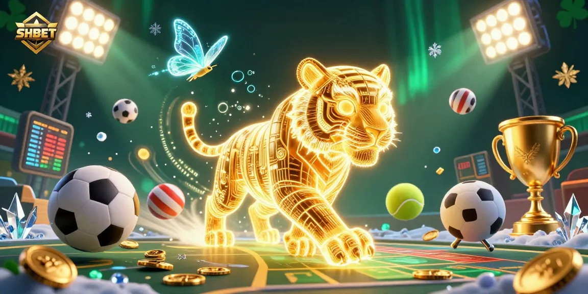 Experience thrilling wins at SHBET, where a golden tiger illuminates an engaging casino landscape.