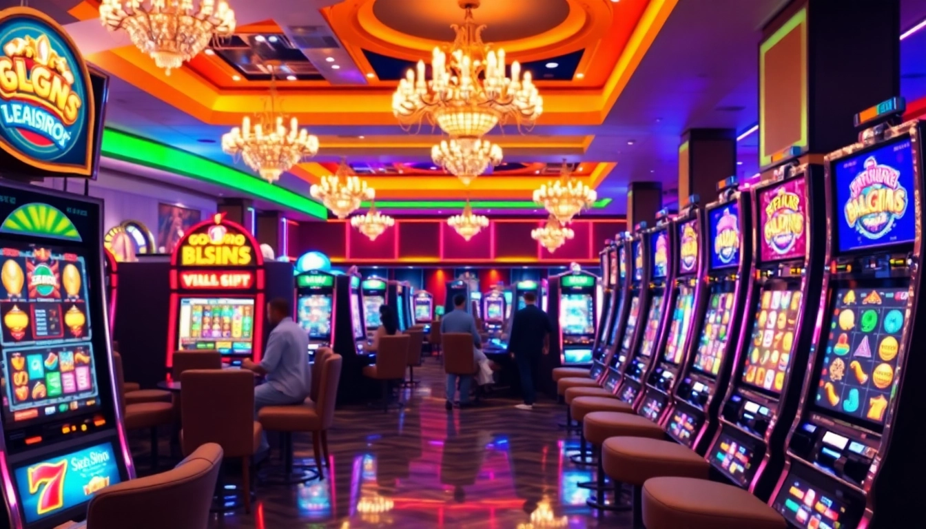 Bermain slot gacor di mesin slot di kasino yang mewah dan ramai